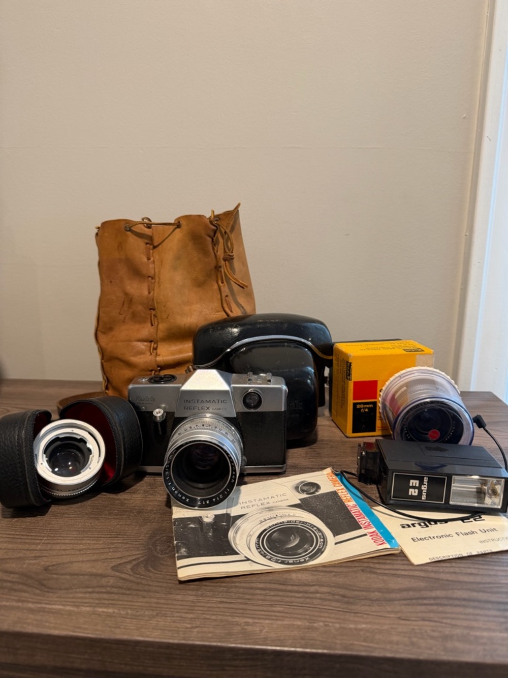VINTAGE Kodak Instamatic Reflex Camera and Accessories